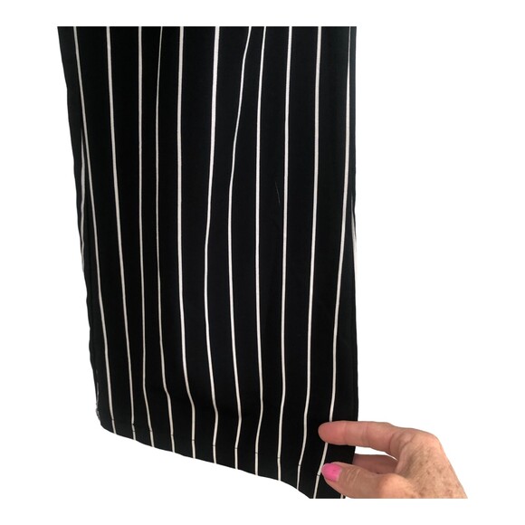 Etophe Studio's Wide Leg Stripe Flutter Sleeve Jumpsuit with Open Back S - Picture 2 of 15